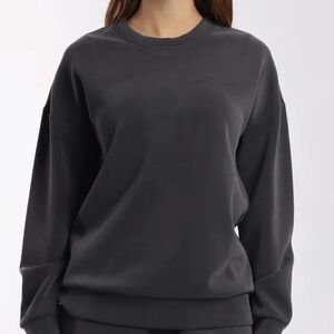 Lazypants Gray Crew Neck‎ Sweater with Ribbed Detailing Sze S